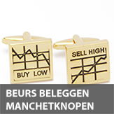 beurs en beleggen manchetknopen