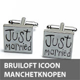 bruiloft icoon manchetknopen