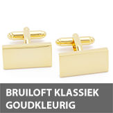 bruiloft klassiek goudkleurige manchetknopen