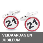 verjaardag en jubileum manchetknopen