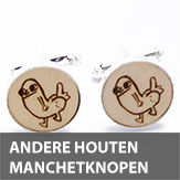 andere houten manchetknopen