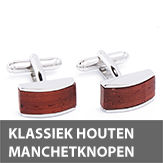 klassiek houten manchetknopen