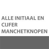 alle initiaal en cijfer manchetknopen