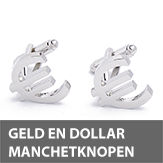 geld en dollar manchetknopen