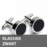klassiek zwarte manchetknopen