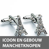 /icoon en gebouw manchetknopen