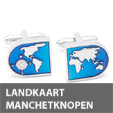 landkaart manchetknopen