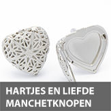hartjes en liefde manchetknopen