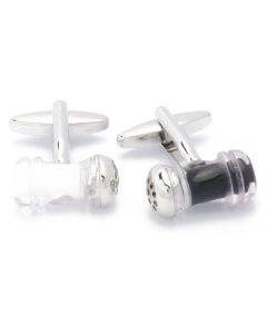 N-1760E Manchetknopen - Set Peper en Zout Wit Zwart 1.jpg