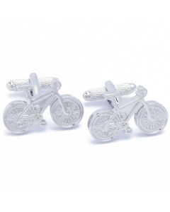 N-1864E Manchetknopen - Mountainbike Fiets Racefiets Zilverkleurig 1.jpg