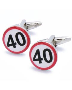 N-2403E Manchetknopen - Jubileum 40 Jaar Feest Verjaardag 1.jpg
