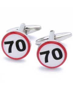N-2404E Manchetknopen - Jubileum 70 Jaar Feest Verjaardag 1.jpg
