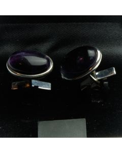 ZE1-1008E Manchetknopen - Sterling 925 Echt Zilver met Fluoriet Edelsteen 1.jpg