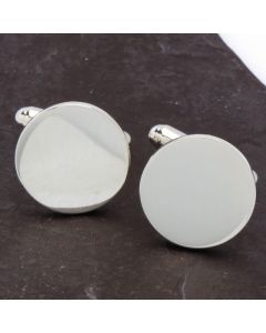 ZI-1003E Manchetknopen - Echt Zilver Sterling 925 Rond Effen Spiegelend Glad 1.jpg